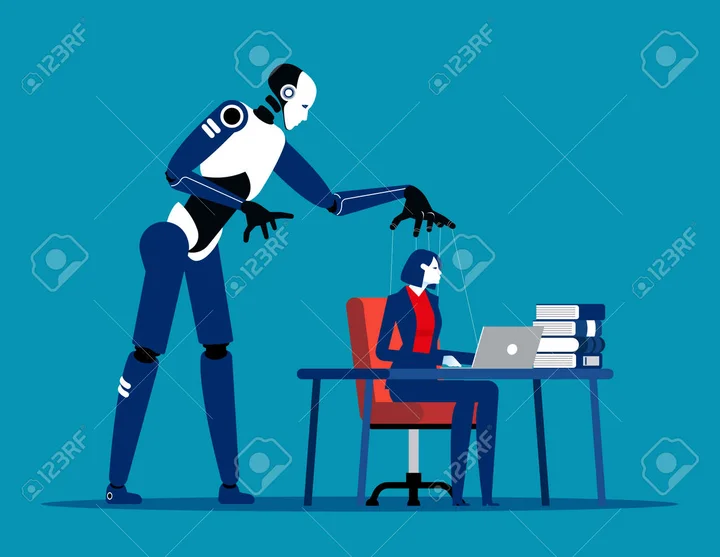 Guru, siswa, dan teknisi menggunakan komputer.