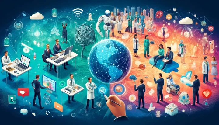 Data center hemat energi dan daur ulang komputer.