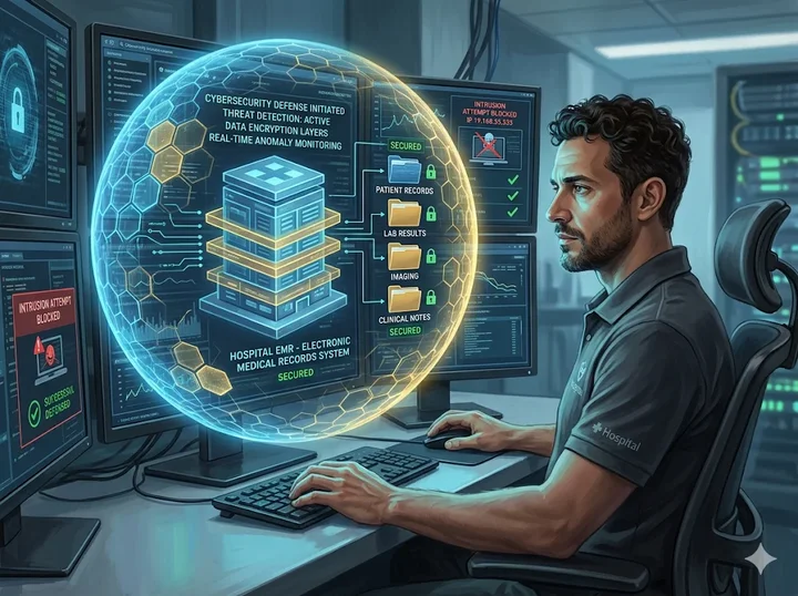 Cybersecurity illustration