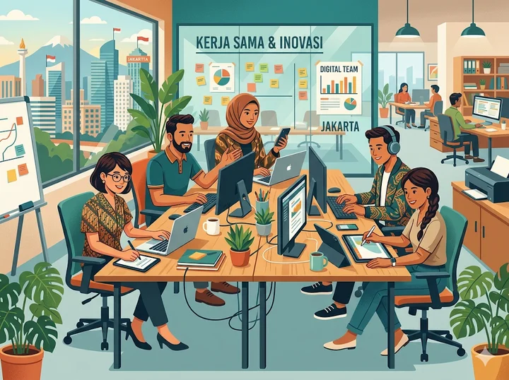 Diverse group of young professionals